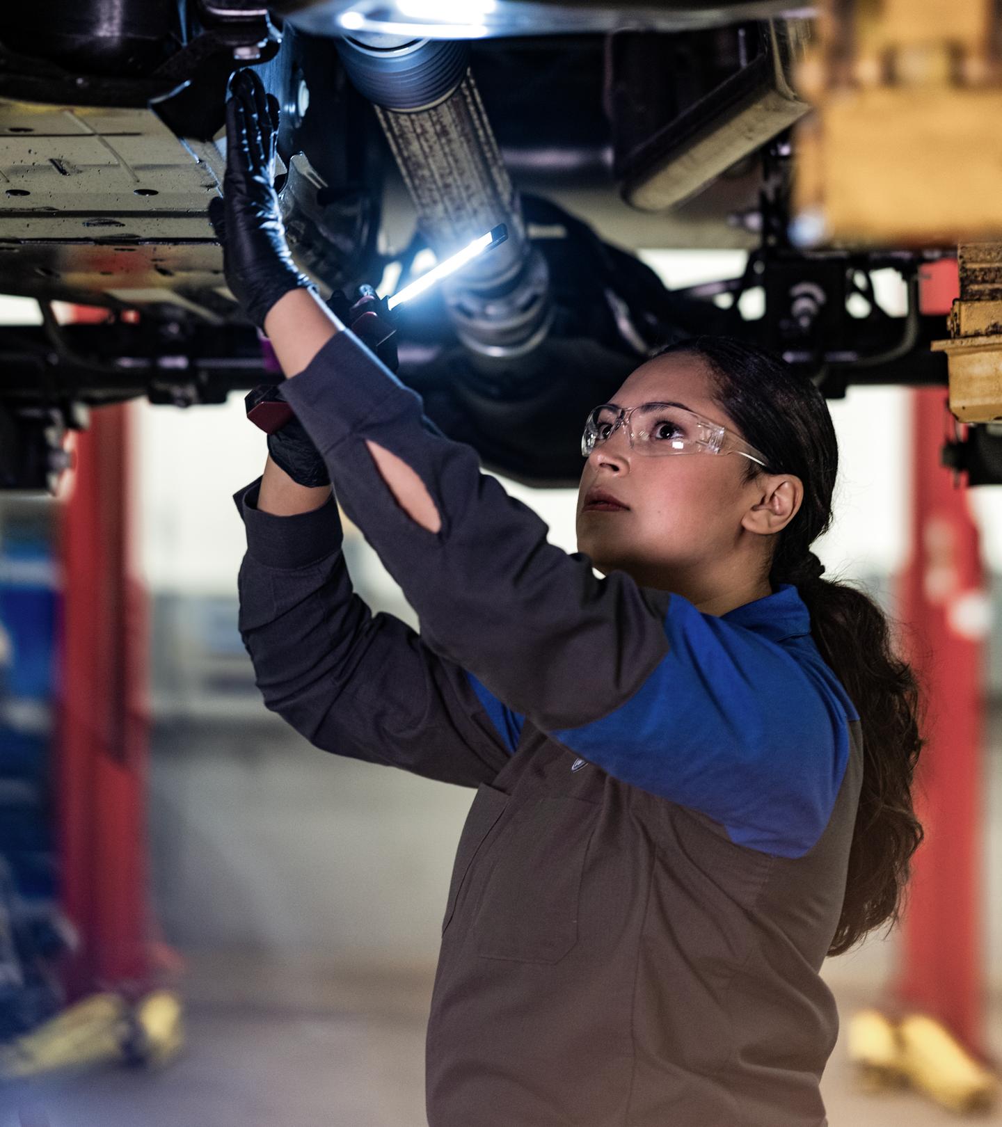 Parked F-150 Lightning.