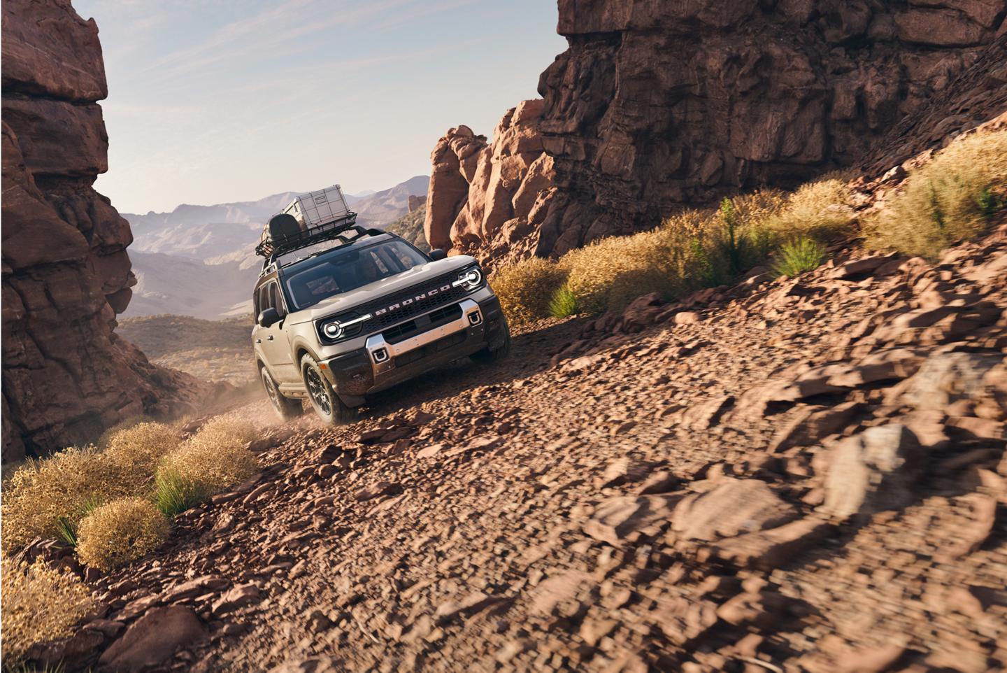 2025 Ford Bronco Sport® being driven on dirt trail