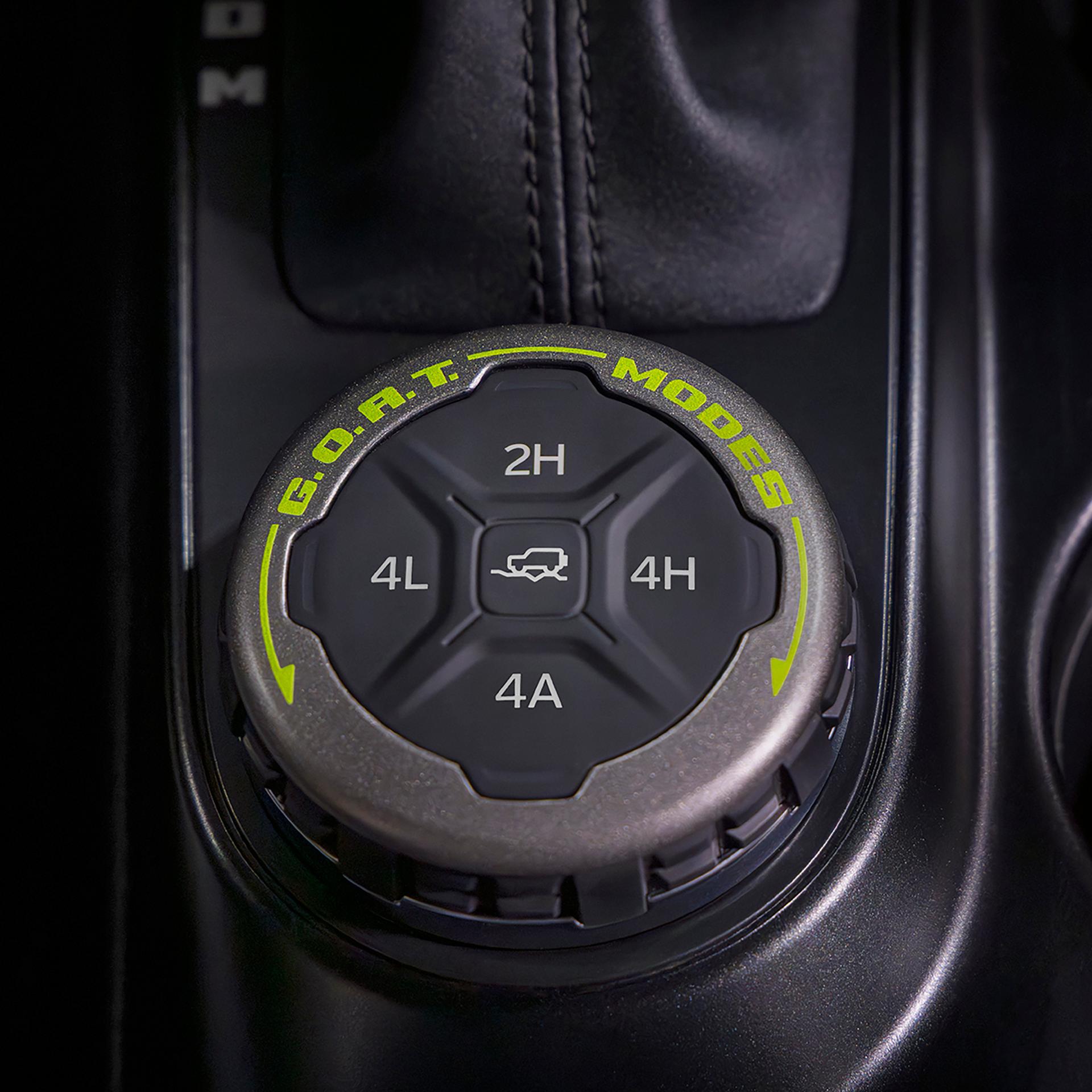 The 2026 Ford Bronco® RTR SUV interior gear shift
