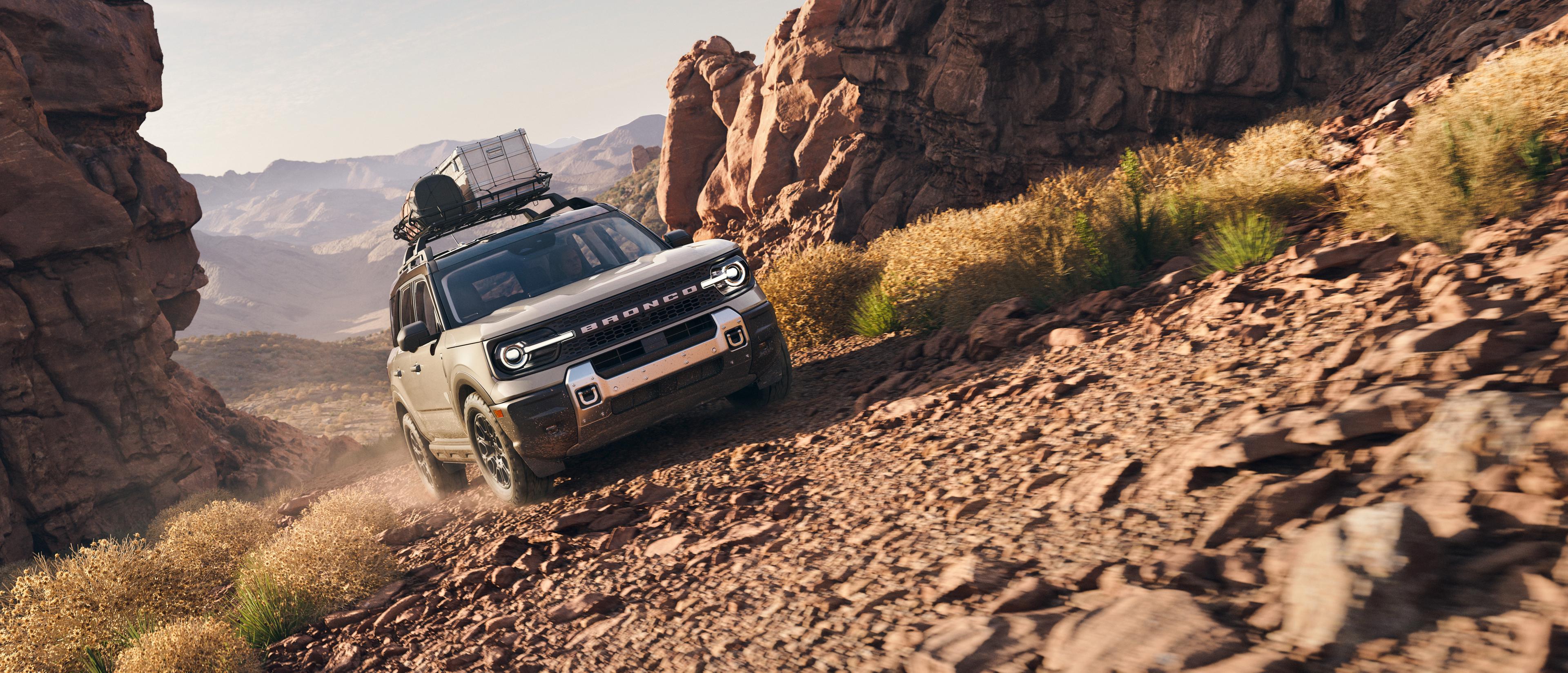 2025 Ford Bronco Sport® being driven on dirt trail