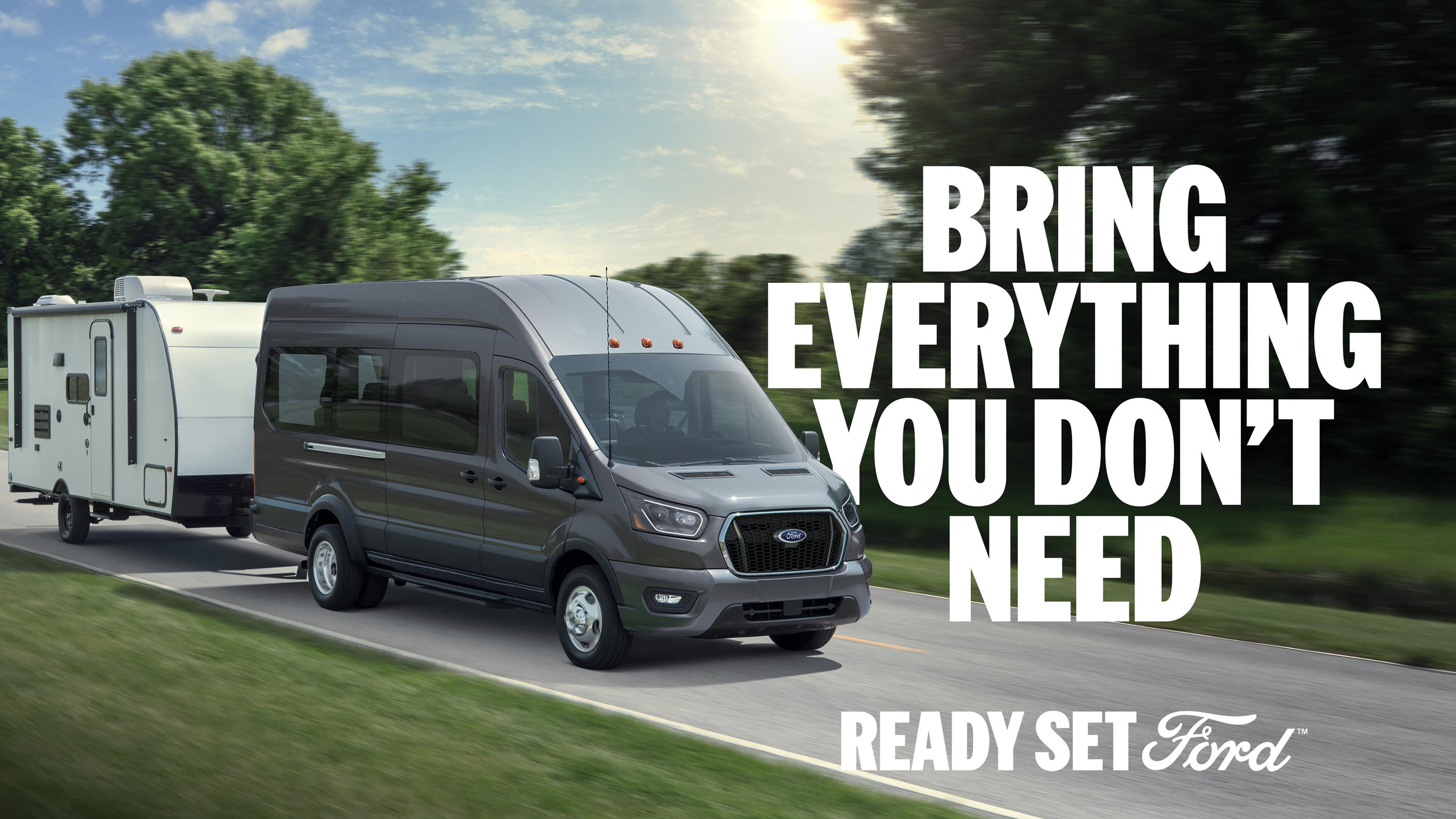 A group of people departing a 2026 Ford Transit® Van