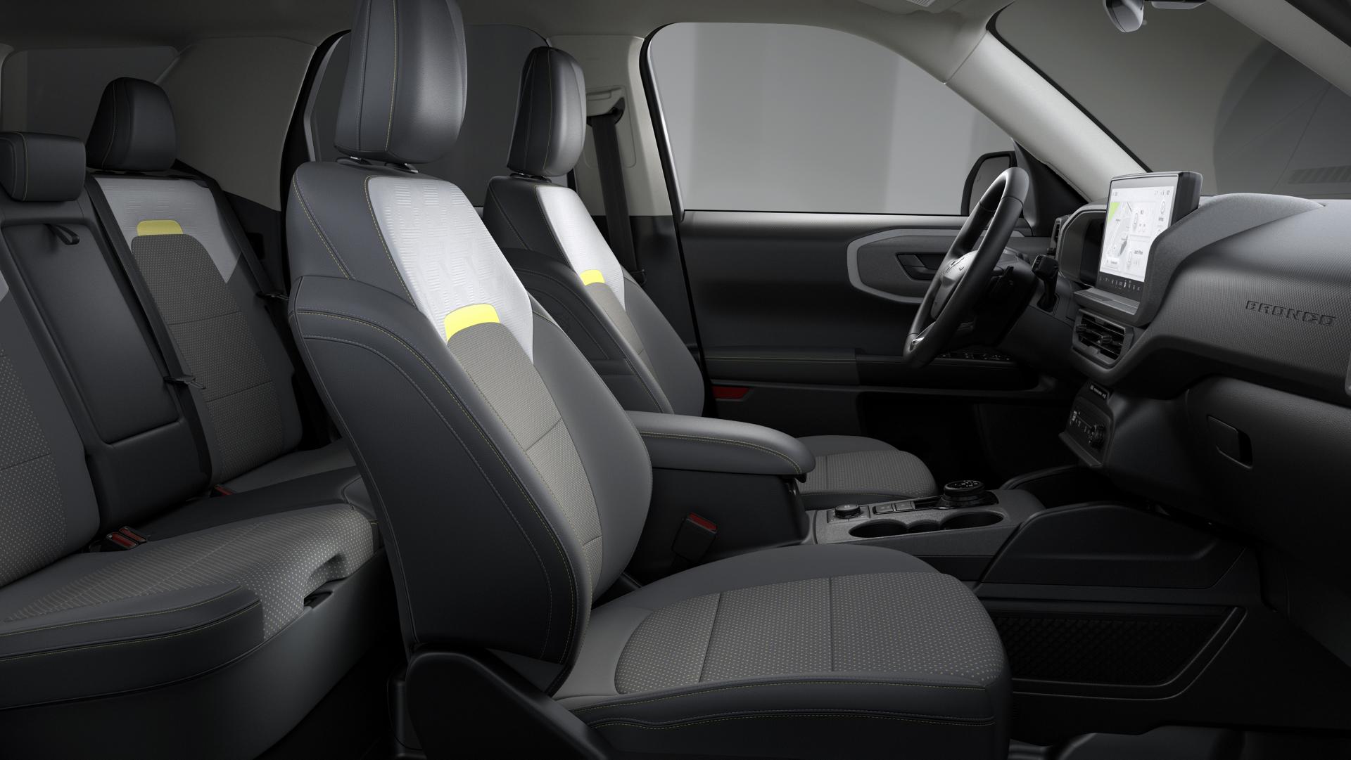 Dove Grey seats shown inside a 2026 Ford Bronco Sport® SUV