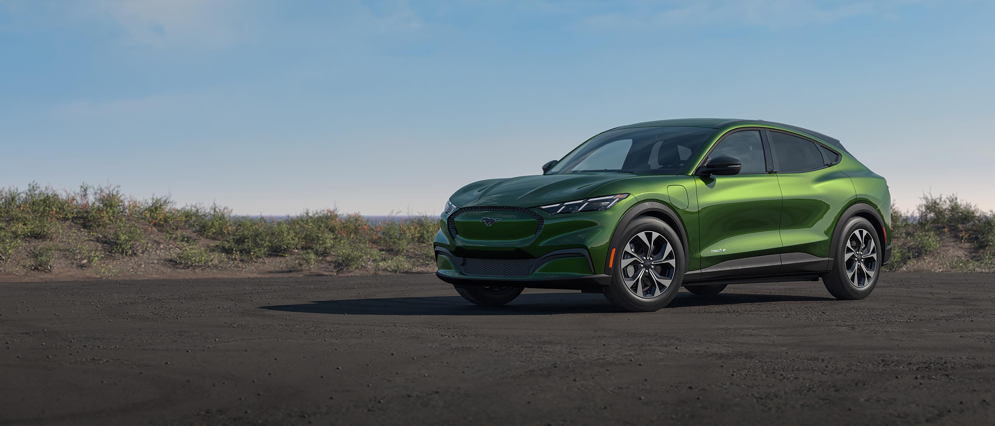 Official Ford Canada image of a green 2026 Mustang Mach-E Select