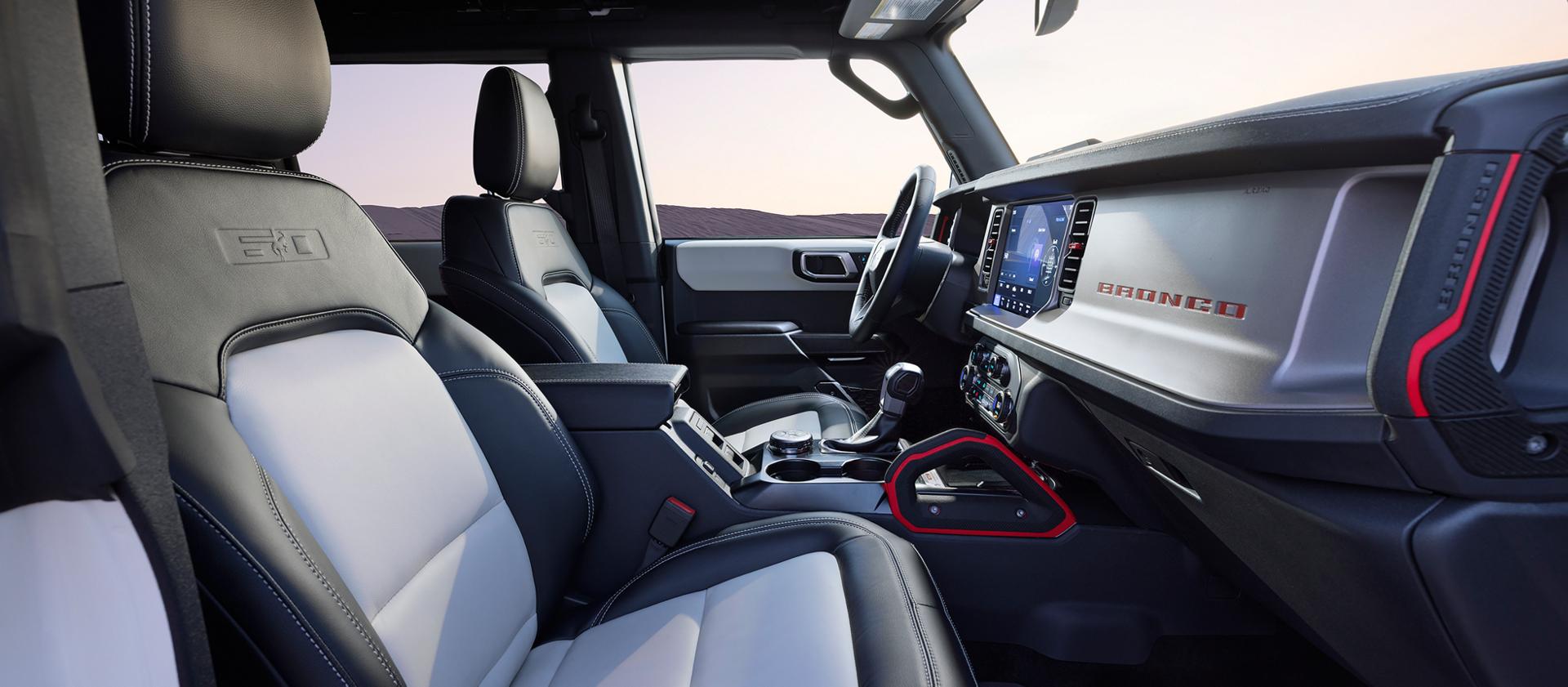 The interior of a 2026 Ford Bronco® Outer Banks® 60th Anniversary Edition SUV