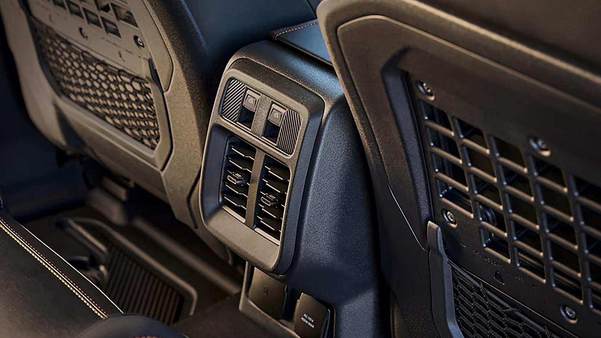 A close-up of the rear seat vents on a 2026 Ford Bronco® SUV