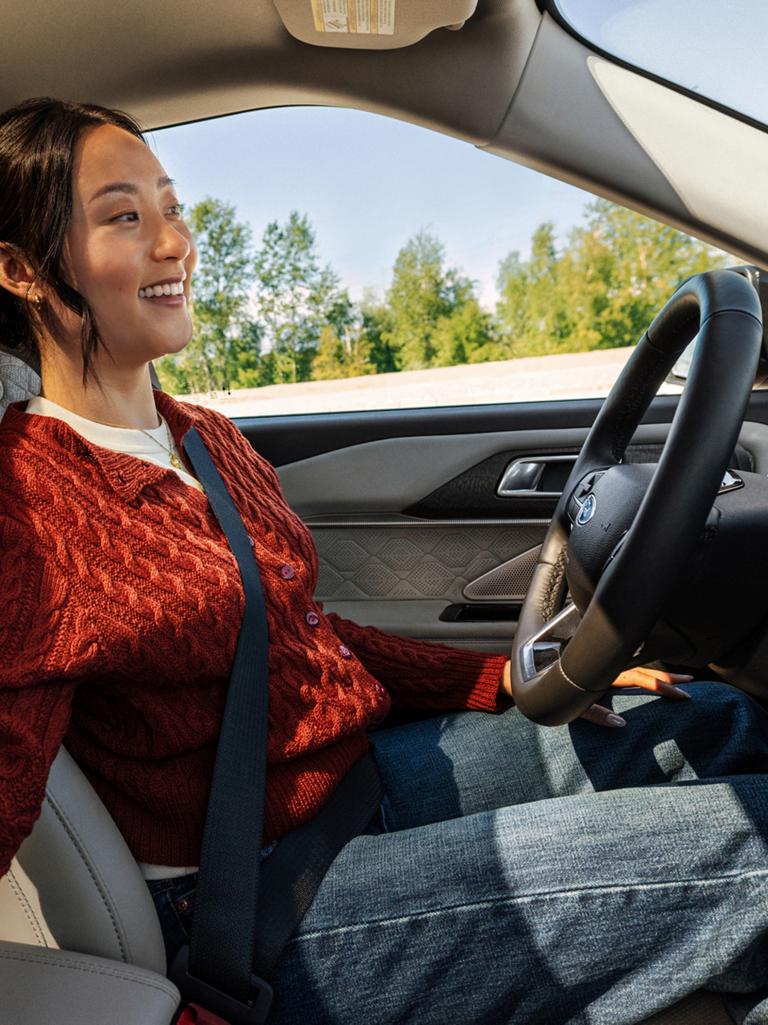 A person driving hands-free on the highway with available Ford BlueCruise in a 2026 Ford Explorer® SUV