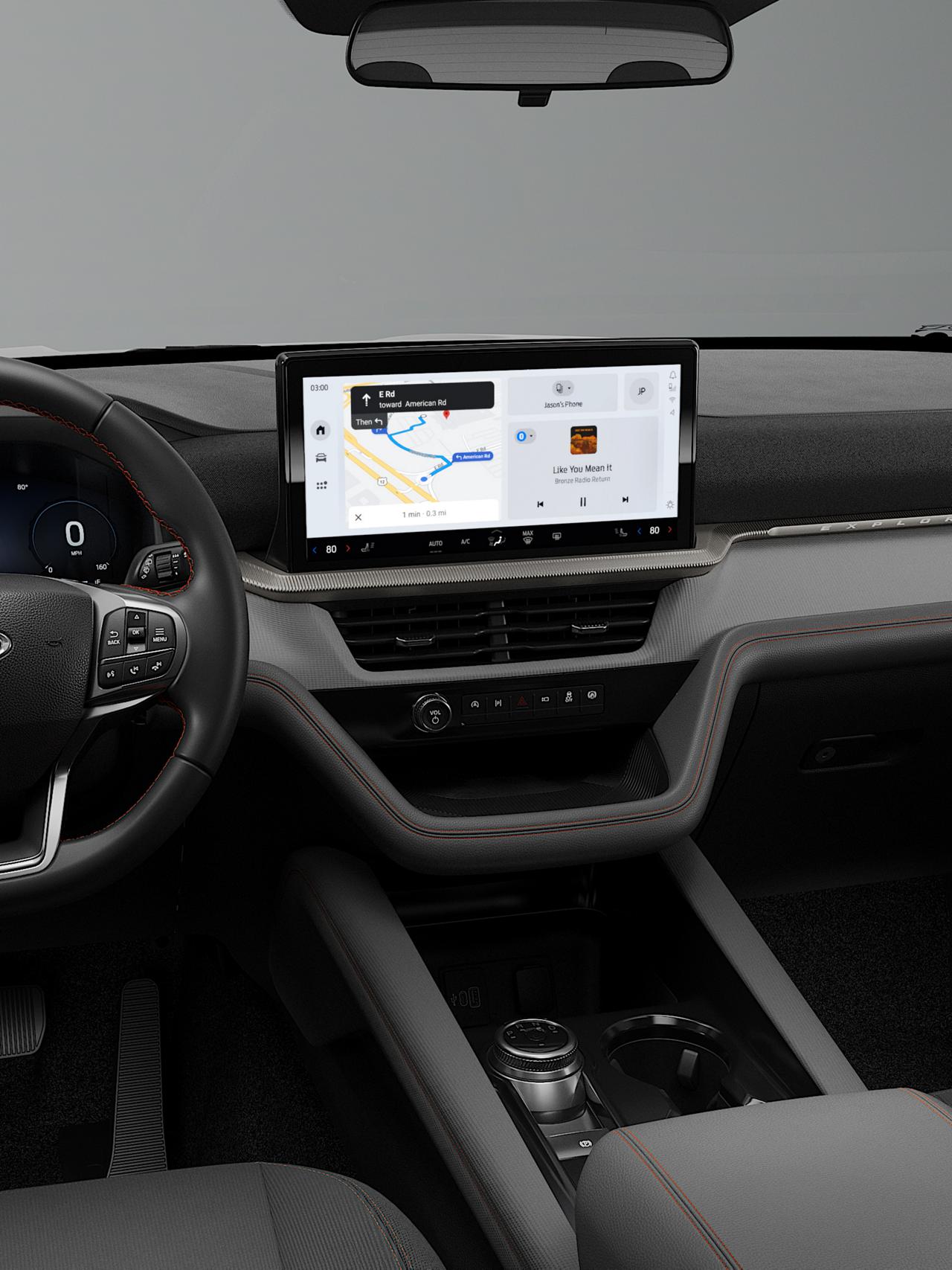 The 13.2-inch centre display on a 2027 Ford Explorer® Active model