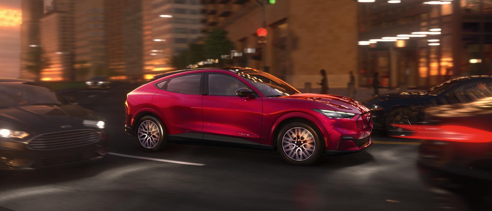 2025 Ford Mustang Mach-E® in traffic