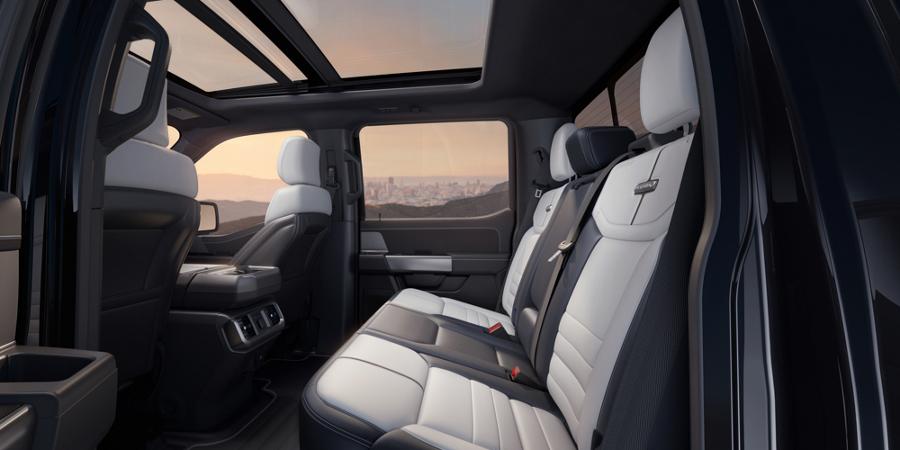 Close-up of the interior of a 2025 Ford F-150® Lightning®