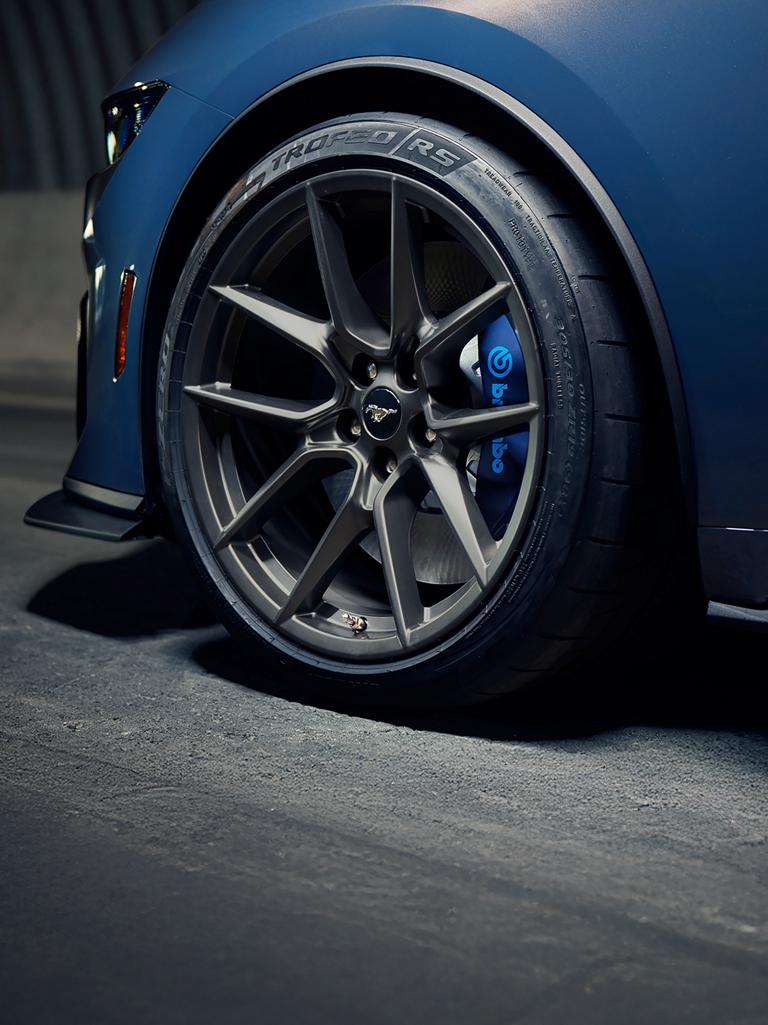 2026 Ford Mustang® Dark Horse® fastback with 19-inch wheels and a Brembo™ brake system