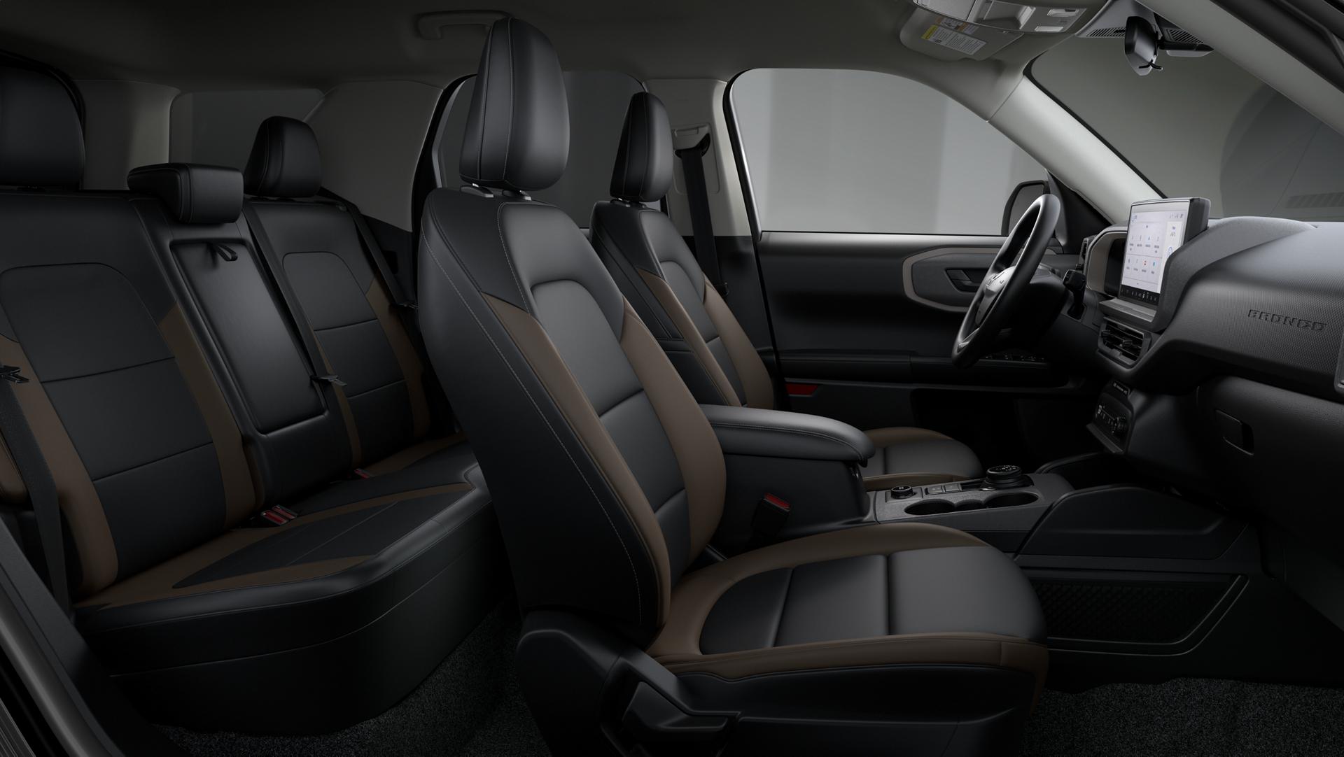 Interior cloth seats inside a 2026 Ford Bronco Sport® SUV