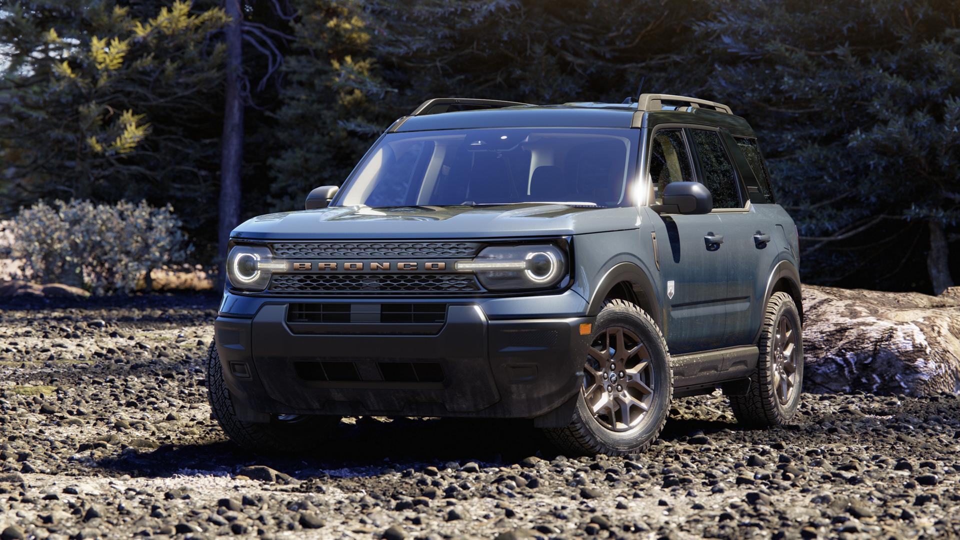 A 2026 Ford Bronco Sport® SUV parked on rocky terrain