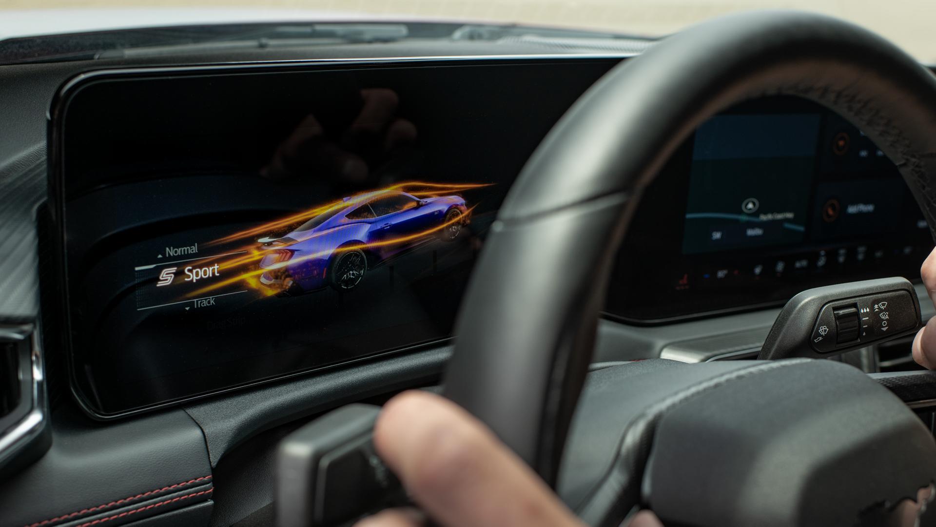 Person driving a 2025 Ford Mustang® coupe