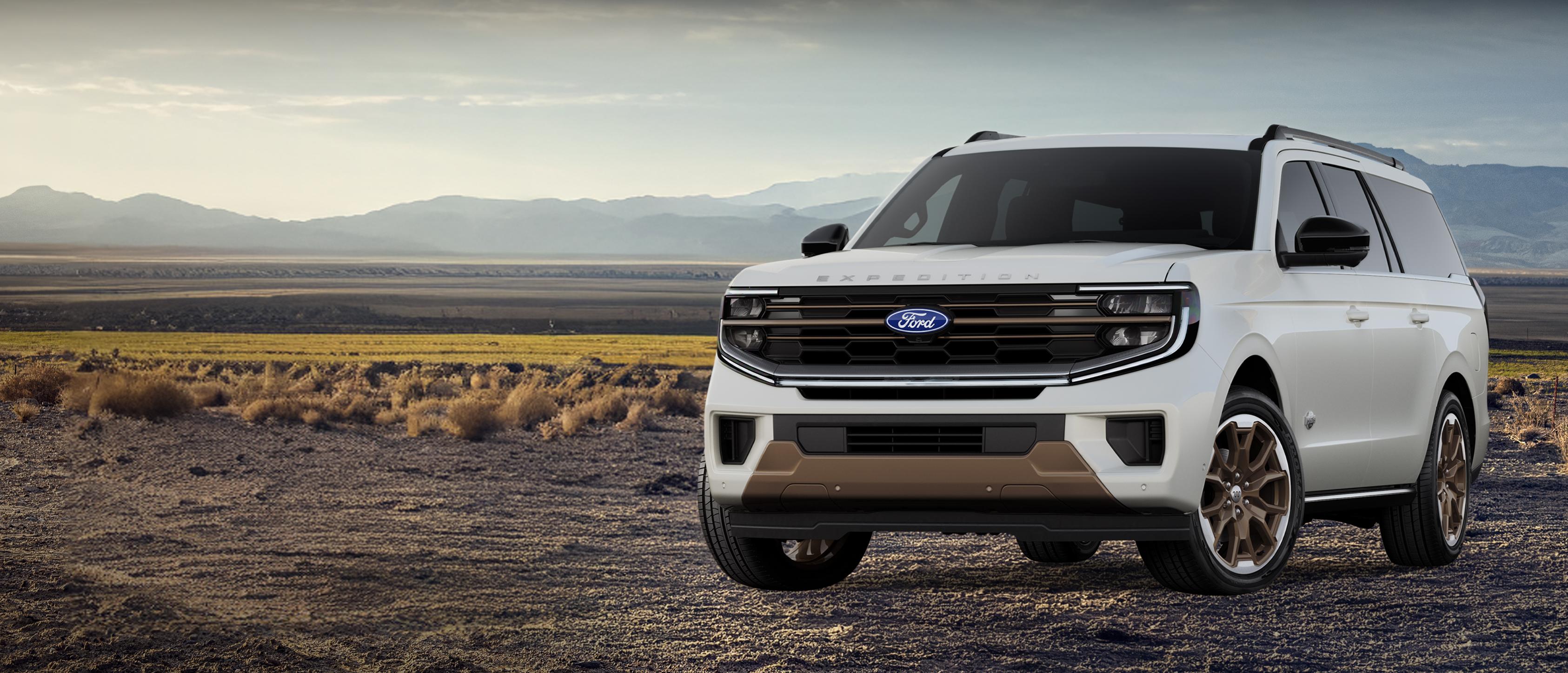2027 Ford Expedition® MAX King Ranch® SUV shown parked outdoors