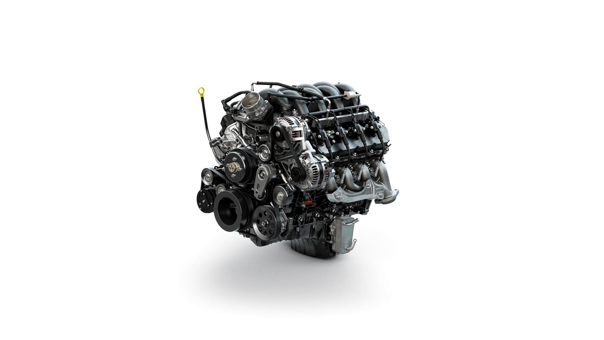 A 2026 Ford Super Duty® Chassis Cab 7.3L OHV PFI Gas V8 engine