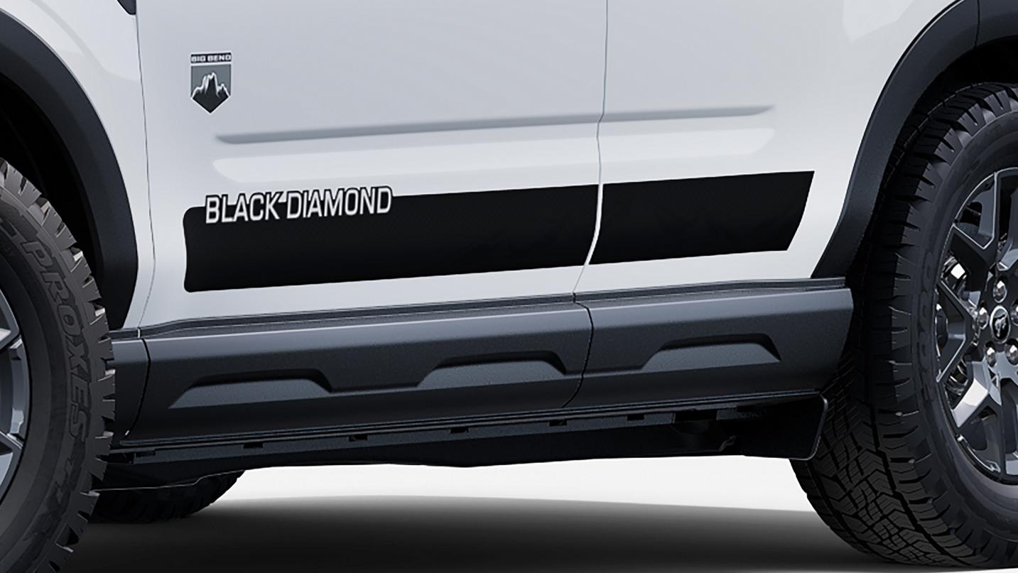 2025 Ford Bronco Sport® showing graphics on the bottom of the vehicle
