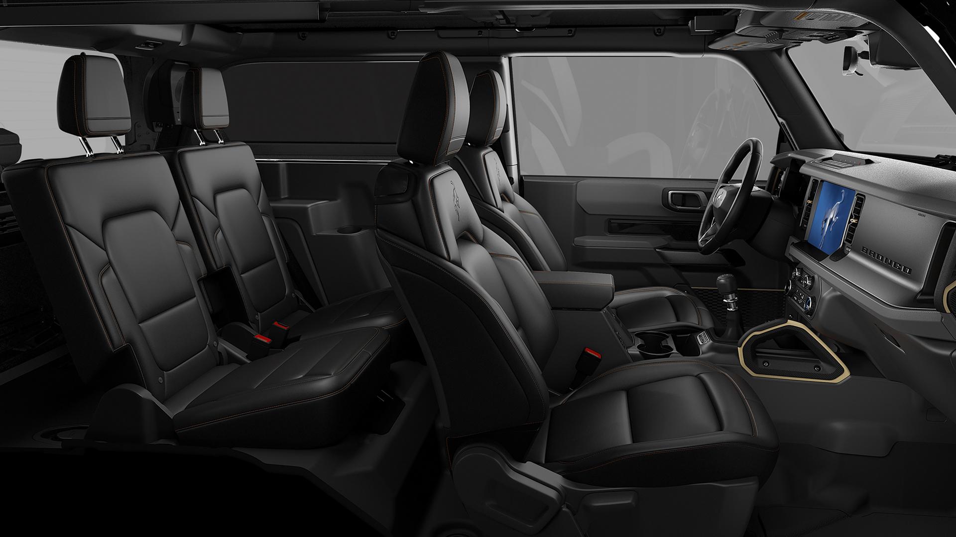 The interior of a 2026 Ford Bronco® SUV