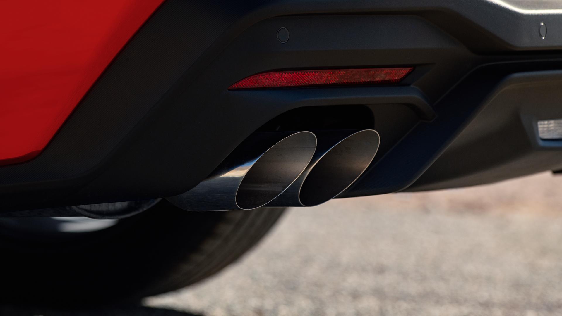 2025 Ford Mustang® active valve performance exhaust with quad chrome tips