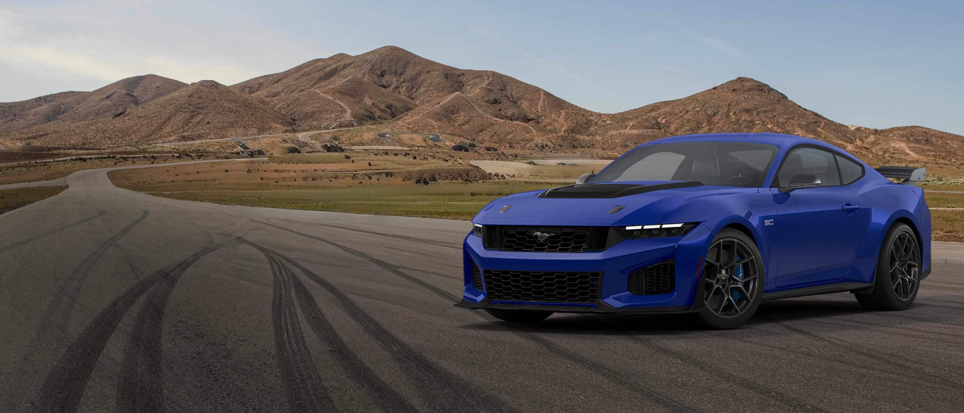 2026 Ford Mustang® Dark Horse® SC model parked on a closed course