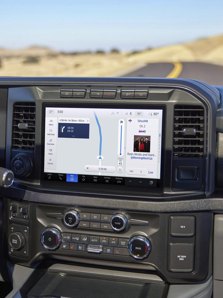 12" centre display showing SYNC® 4 screen
